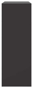 Aparador 67x39x107 cm aço preto