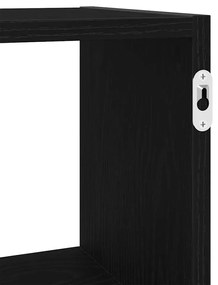 Prateleira de parede 100x25x50 cm deriv. madeira carvalho preto
