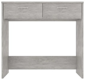 Secretária 80x40x75 cm derivados de madeira cinzento cimento