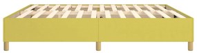 Estrutura de cama sem colchão 200x200 cm tecido verde