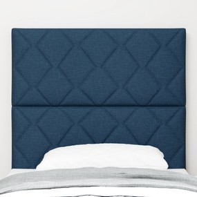 Cabeceira vidaXL Design de Losangos Azul 100 cm Tecido, Cabeceira vida