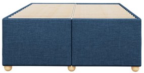 Estrutura de cama sem colchão 120x200 cm tecido azul