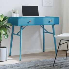 vidaXL Secretária com gaveta 90x50x76,5 cm verde antigo