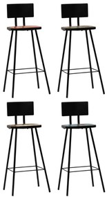 5 pcs conjunto de bar preto