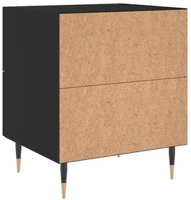 Mesa de cabeceira 40x35x47,5 cm derivados de madeira preto