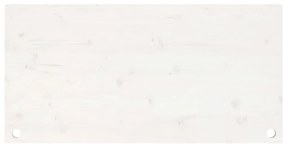 Tampo de secretária 110x55x2,5 cm pinho maciço branco