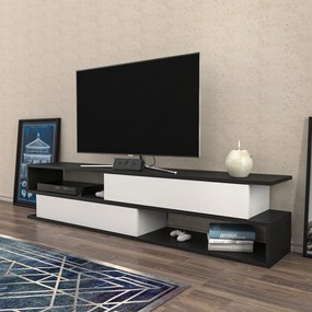 Móvel TV Cortez – Antracite e Branco – 160x35,3x38,6 cm