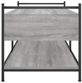 Mesa de centro 99x50x50 cm derivados de madeira cinzento sonoma