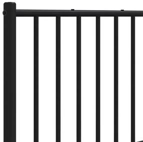 Cabeceira de cama 193 cm metal preto