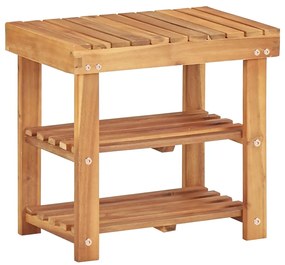 45929 vidaXL Sapateira 50x32x45 cm madeira de acácia maciça