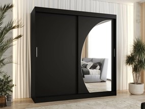 Roupeiro Hartford 507, Preto, 200x200x62cm, 159 kg, Portas para roupeiro: Deslizante
