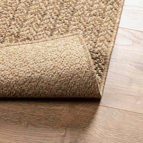 Tapete ZIZUR bege 140x200 cm aspeto de juta interior e exterior