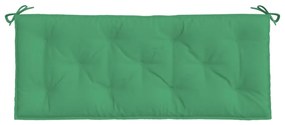 Almofadões banco jardim 2 pcs 120x50x7cm tecido oxford verde