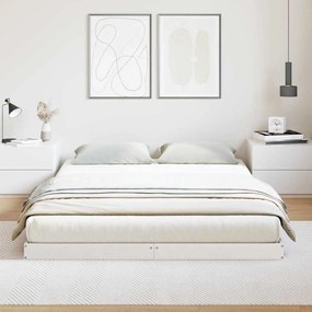Cama de chão vidaXL 160x220 cm Madeira de pinho