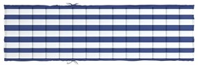 Almofadão p/ espreguiçadeira tecido oxford riscas azul/branco