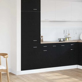 vidaXL Armário de Gaveta Inferior Carvalho preto 30 x 46 x 81.5 cm
