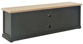 Móvel de TV 120x30x40 cm madeira preto