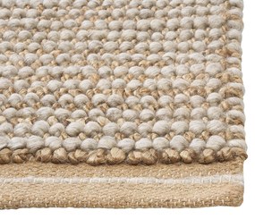 Tapete de lã creme 80 x 150 cm BANOO Beliani