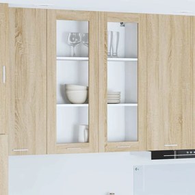 vidaXL Armário suspenso Riga Carvalho Sonoma 80 x 31 x 100 cm