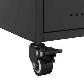Mesa de cabeceira 36x39x43,5 cm aço preto