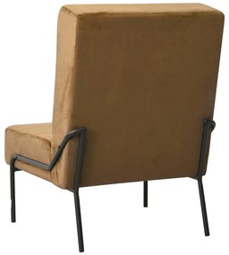 Cadeira de descanso 65x79x87 cm veludo castanho