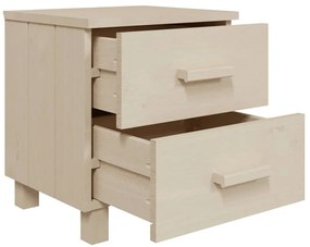 Mesa de cabeceira HAMAR 40x35x44,5 cm pinho maciço castanho-mel