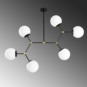 Candeeiro Damar – Preto e Branco – 100 x 58 cm