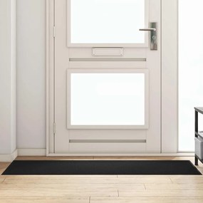 Capacho Retangular vidaXL Preto 60x180 cm