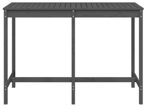 Mesa de jardim 159,5x82,5x110 madeira de pinho maciça cinzento