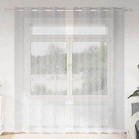 Cortinas 2 pcs Cinzento-claro 140 x 245 cm Poliéster