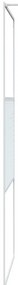 Divisória de chuveiro vidro transparente ESG 90x195 cm branco