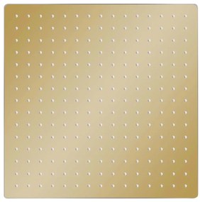 Cabeça de chuveiro quadrada 40x40 cm aço inoxidável dourado