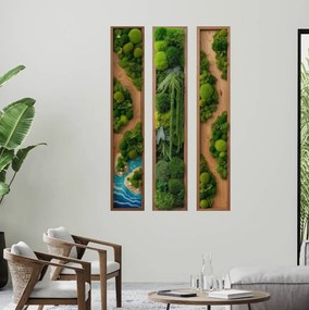 Autocolante estreito de musgo para corredor – Força silenciosa