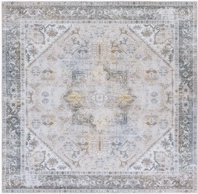 Tapete artesanal de pelo curto lavável Kushim