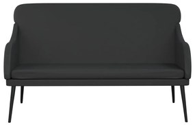 Banco 110x76x80 cm couro artificial preto