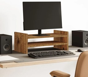 vidaXL Suporte monitor 50x27x20 cm derivados de madeira madeira velha
