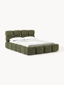 Teddy Bouclé Upholstered Bed Tayla with Storage Space