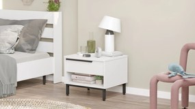 Mesa de Cabeceira ON14 – Branco – 53,6x42,4x44,5 cm