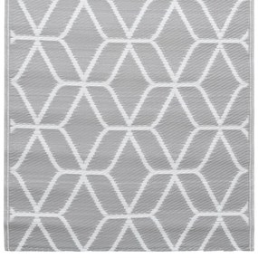 Tapete de exterior 120x180 cm ARAKIL PP cinzento