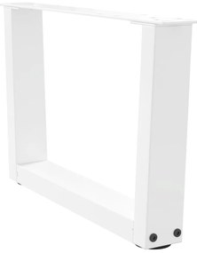 Pés para mesa de centro em V 2 peças Branco 50x(30-31,3) cm Aço