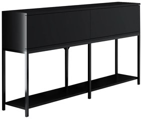 Conjunto de Mobiliário de Sala Lord – Preto – TV Stand: 180x47x30 cm,