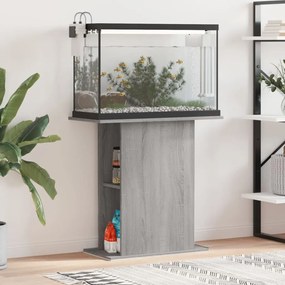 833653 vidaXL Suporte de aquário 36x75x72,5 cm deriv. madeira cinza sonoma