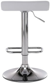 Conjunto de 2 bancos de bar Dyn 38 x 65-85 x 41 cm Branco
