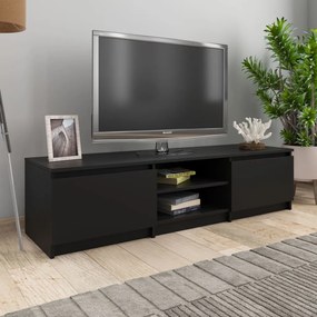 vidaXL Móvel de TV 140x40x35,5 cm derivados de madeira preto