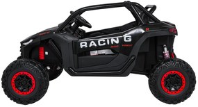 Carro elétrico para Crianças 4X4 2 Lugares 24V RACING Road 2000, Pneus	Espuma EVA, Assento couro ecológico Preto