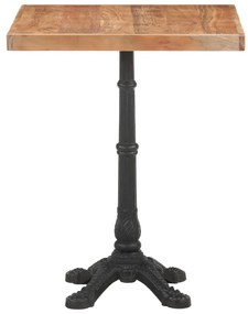 Mesa de bistrô 60x60x76 cm madeira de acácia maciça