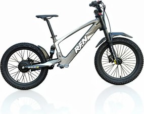 Bicicleta elétrica infantil 500W Roan RXF Evo Racing 18" Cinzenta