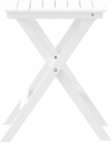 Mesa de apoio dobrável madeira de álamo maciça branco