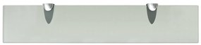 Prateleiras flutuantes 2 pcs vidro 50x10 cm 8 mm
