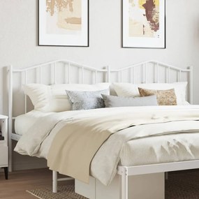 Cabeceira de cama 180 cm metal branco